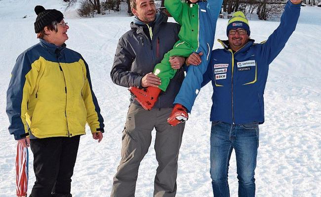 114 Kinder am Skirennen