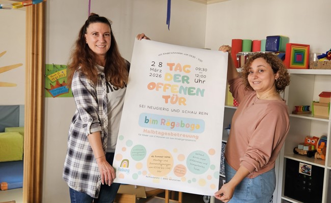 Tag der offenen Tür: Die Kinderbetreuungsstätte «Rägaboga» stellt sich vor