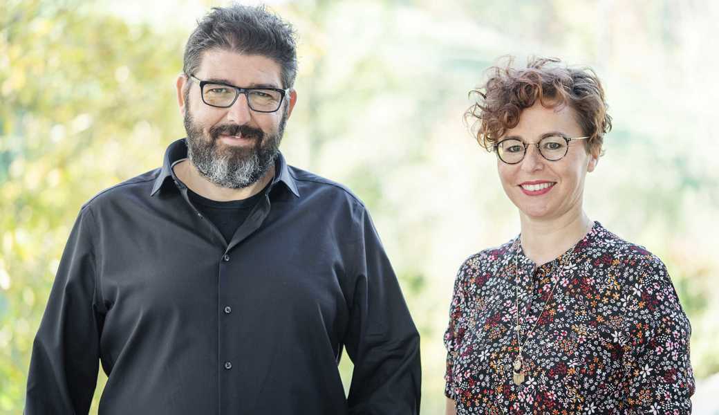 Herisau, Appenzell, Schweiz, 26. Oktober 2019 - Duo Nadja Raess und Markus Flüeckiger.