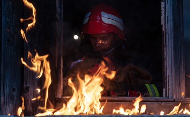 Es brannte bei der Firma Loacker Recycling in Lustenau