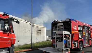 Brand bei der Verwert AG: Feuerwehr löschte die Flammen