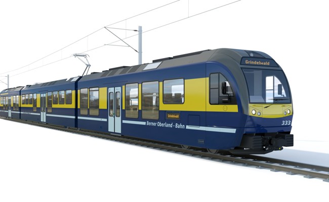 Stadler Rail liefert den Berner Oberland-Bahnen fünf Triebzüge im Wert von 50 Millionen Franken