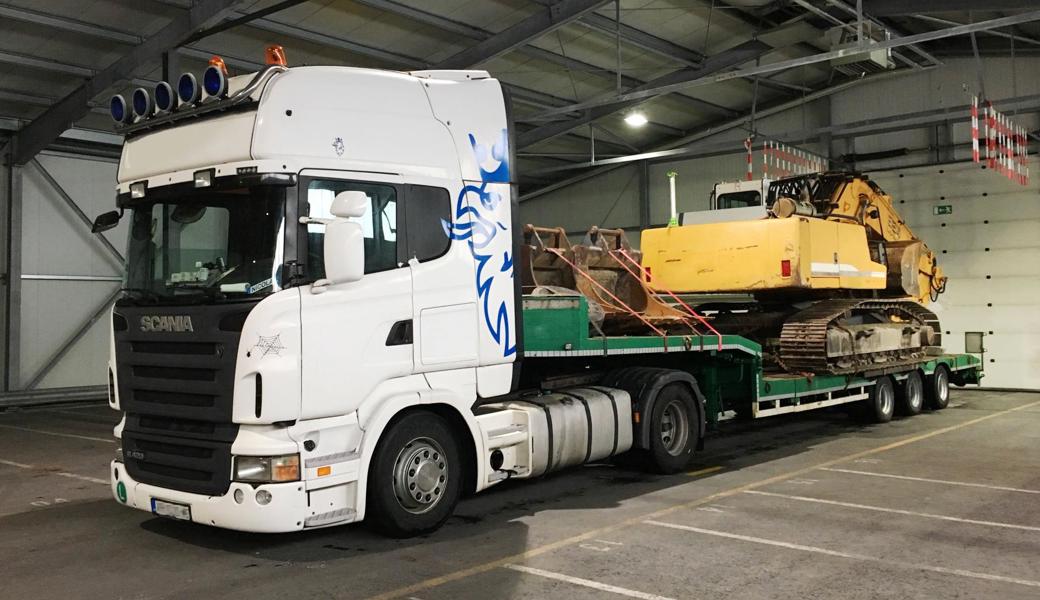 Diesen Lastwagen haben Grenzwächter in St.Margrethen aus dem Verkehr gezogen.