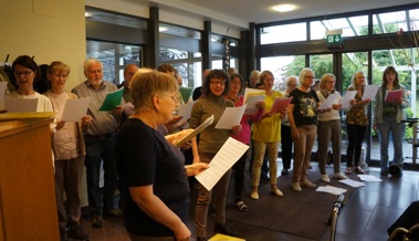 Kirchenchor besuchte das Verahus und gab ein Ständchen