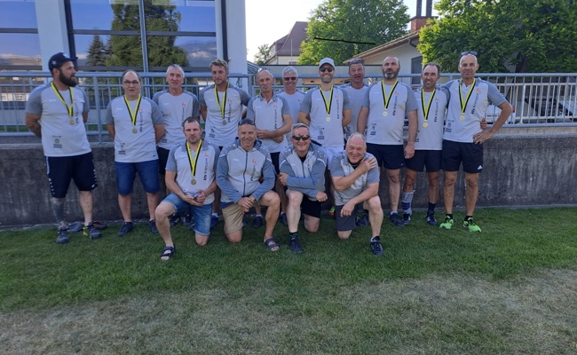 Die Männerriege des KTV startete am Sportfest in Oberriet