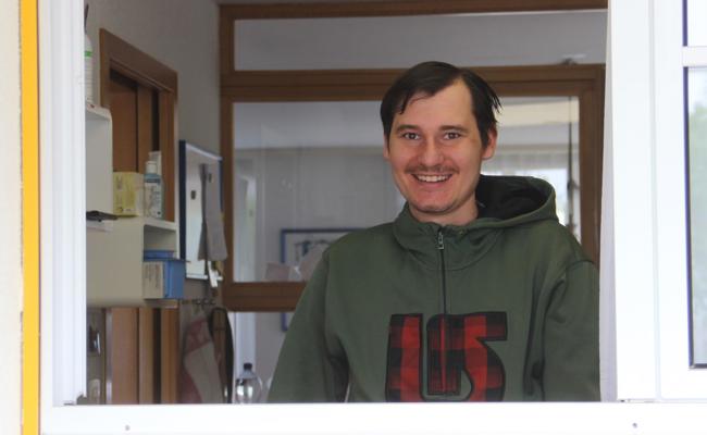 Geburtstagsgratulationen am Küchenfenster