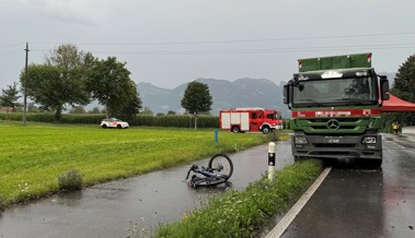 E-Bike-Fahrer stirbt bei Zusammenstoss mit Lastwagen