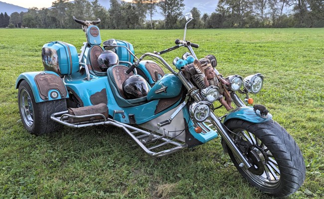 Ein Montlinger Erlebnisbauernhof als Mekka der Trike-Fahrer