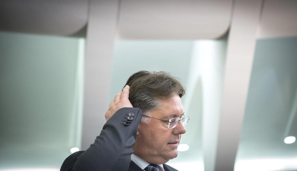 Herbert Huser nach dem verlorenen Wahlkampf im Februar 2016.