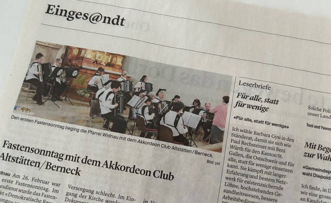 Einges@ndte und Leserbriefe nur noch online erfassen
