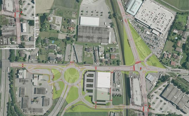 Neuer Kreisel und neue Strassen beschlossene Sache