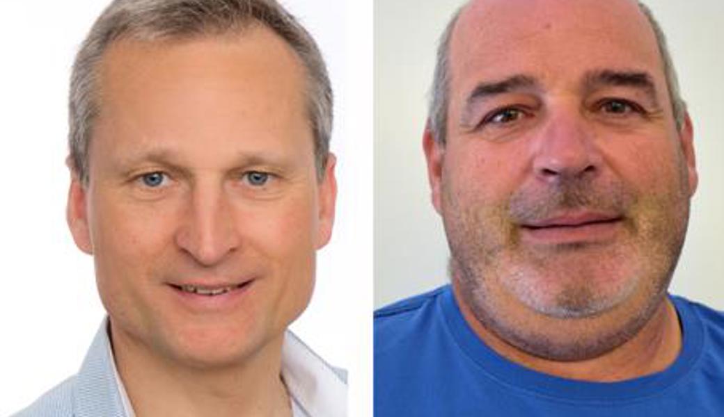  Urs Buschor wird neuer Baufachmann und Leiter Liegenschaften. Ivo Kühnis ist der neue Materialwart der Oberrieter Feuerwehr.