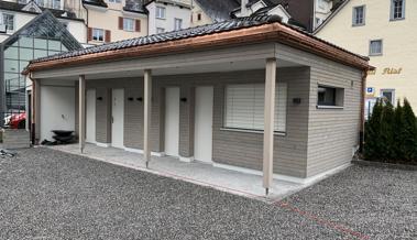 Der Pavillon ist fertig