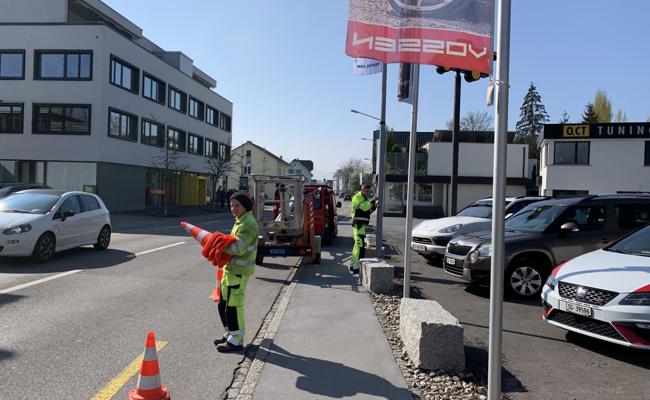 Neue Leuchten an der Bahnhofstrasse
