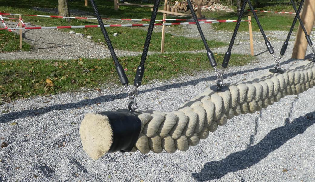 Die beiden neuen Schaukeln bieten mehreren Kindern Platz, was unter anderem das gemeinsame Spielen fördern soll. 