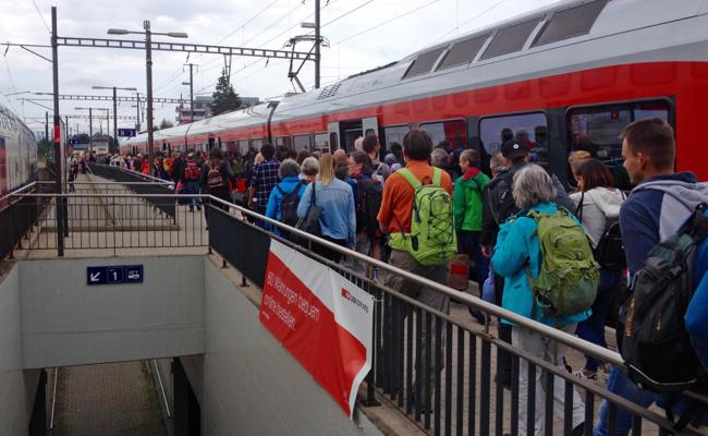 Gedränge in der S-Bahn