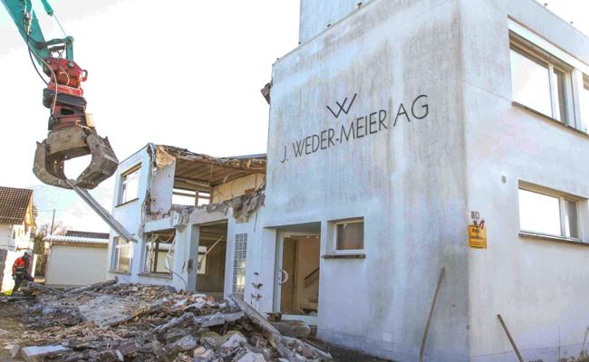 Alte Hemdenfabrik abgerissen