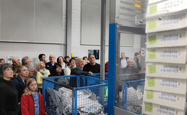 Am Ende fand die Zeitung aufs Papier: Besuch in der Druckerei