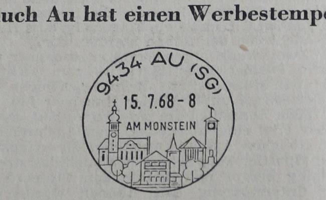 Werbung mit dem Poststempel war modern