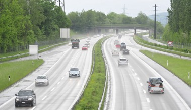 Belagsarbeiten auf der A13: Überholstreifen gesperrt