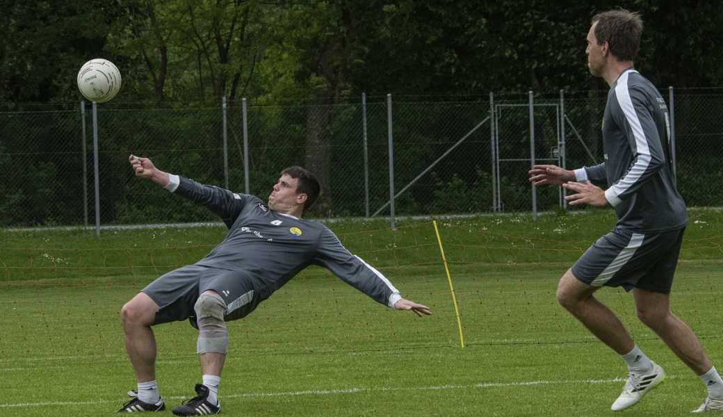 Diepoldsau geriet im ersten Spiel gegen Elgg-Ettenhausen in Rücklage (v. l.): Christian Lässer und Sven Muckle. 