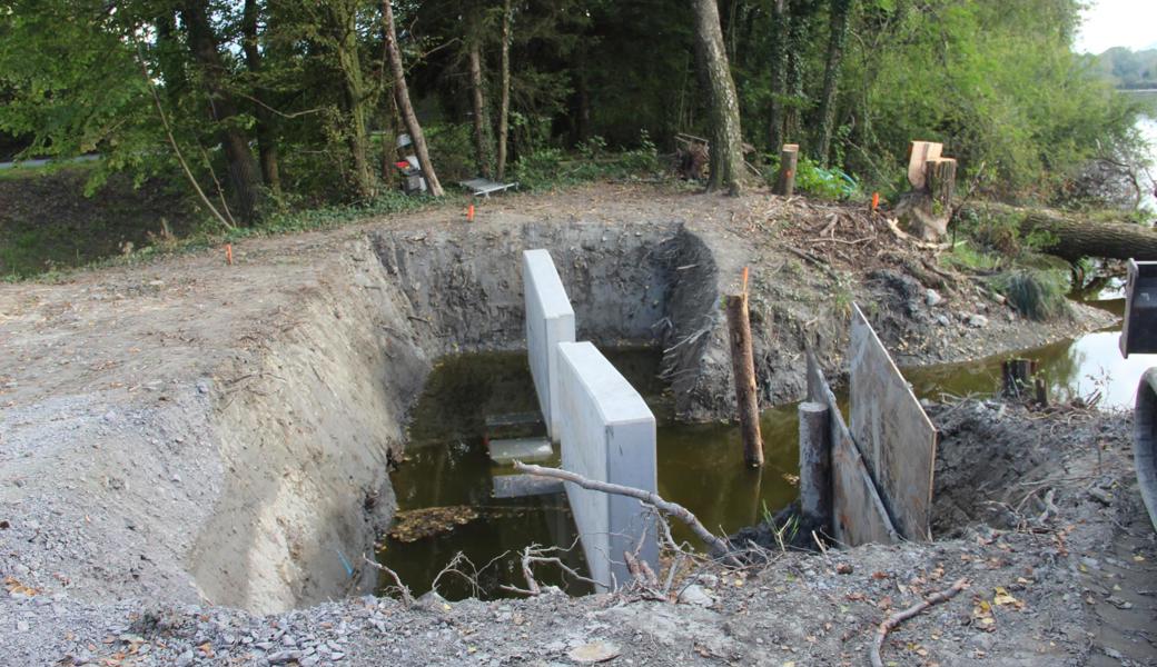 Nach Abschluss der Bauarbeiten wird vom Beton nichts mehr zu sehen sein.