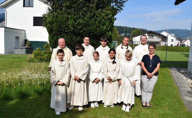 Ministranten Aufnahme und -Verabschiedung in Eichenwies