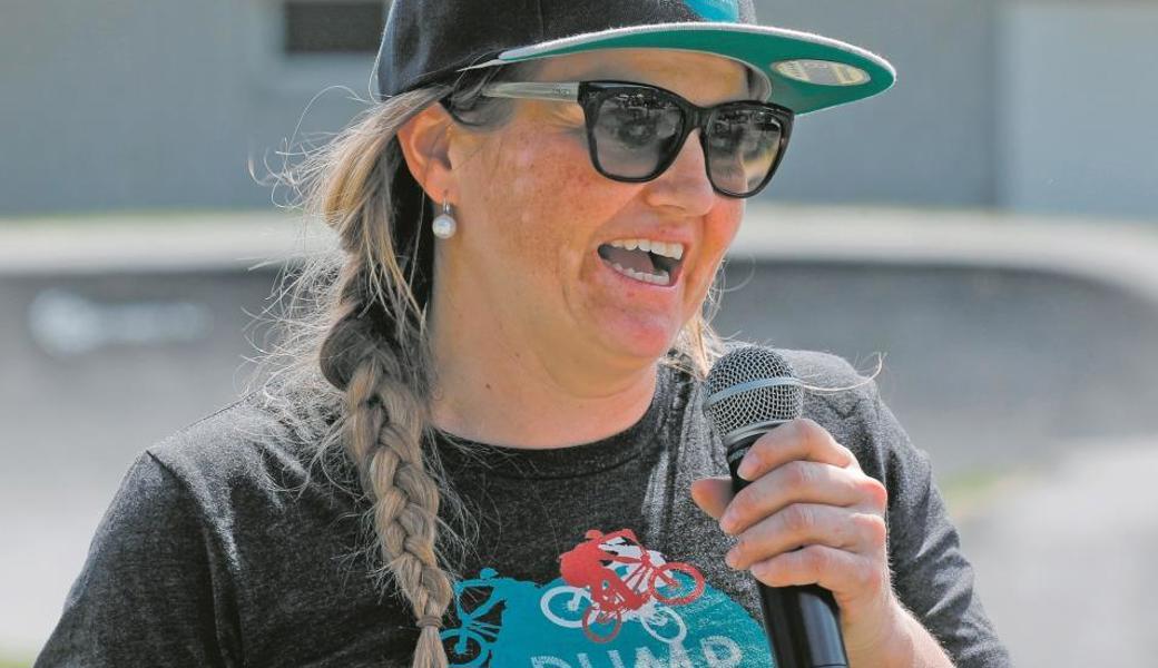 Sarah Stieger: Auf ihre Initiative entstand der Pumptrack Mittelrheintal in Berneck.