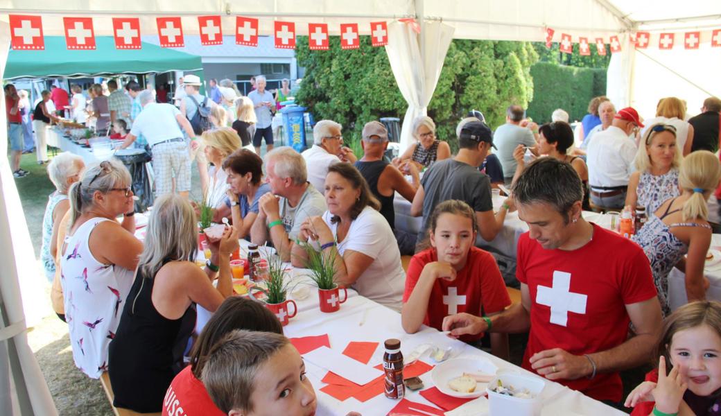 Gegen 500 Besucherinnen und Besucher kamen zur Diepoldsauer Bundesfeier im Strandbad.