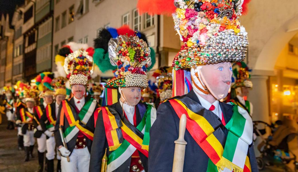 Die Röllelibutzen sind ein wichtiger Teil der Altstätter Fasnacht.
