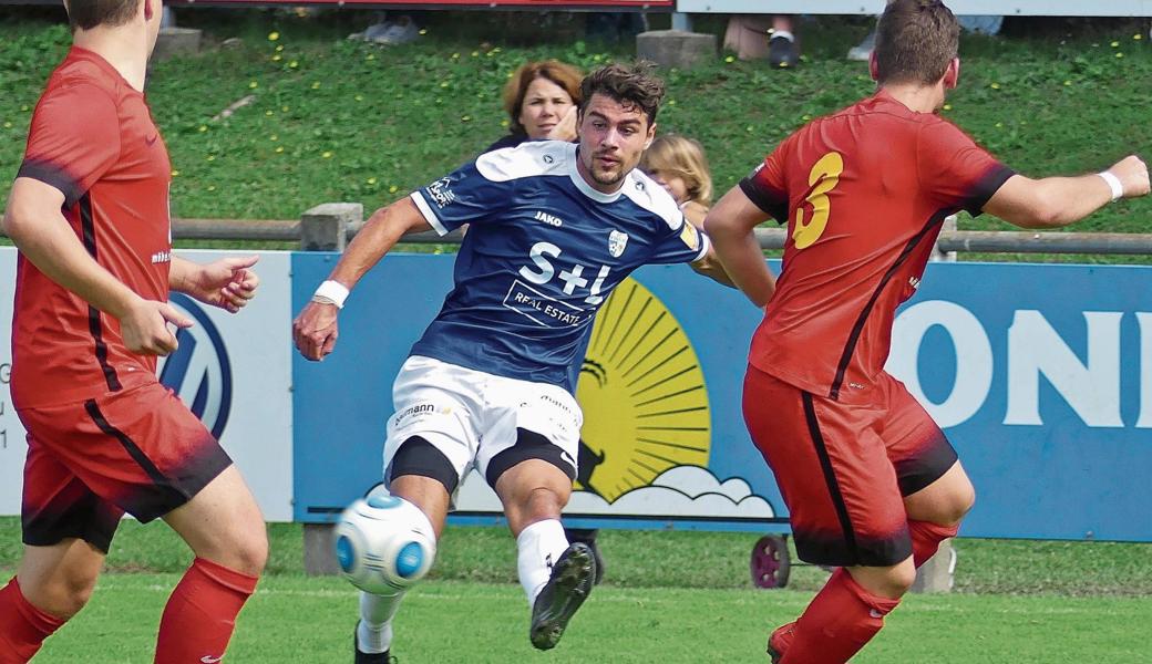 Dauerläufer Sandro Hutter erlöste sein Team zwei Minuten vor Schluss mit dem 2:1 Treffer. 