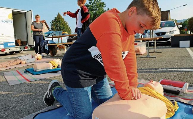 Samariter feierten mit gestellten Notfällen