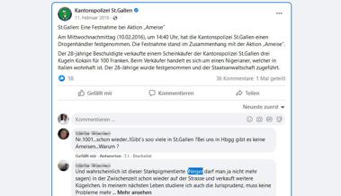 Nimmt’s die Polizei nicht ernst?