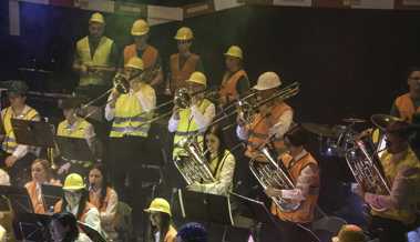 Musikalisches von der Baustelle: Vorfreude auf neues Musikheim