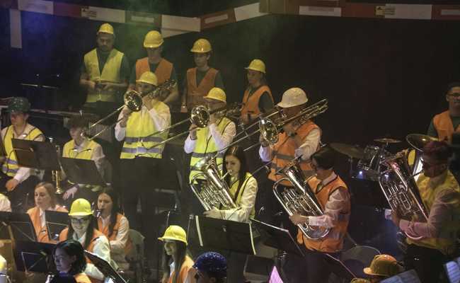 Musikalisches von der Baustelle: Vorfreude auf neues Musikheim