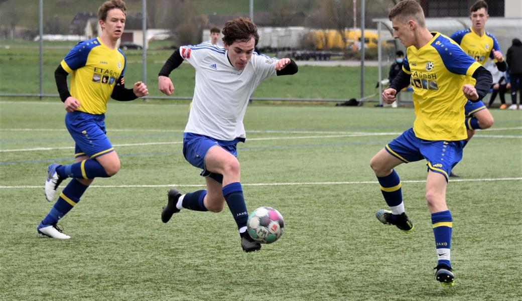 Auf dem Feld setzte sich das Team Rheintal mit 5:2 durch. Lange hielt Au-Berneck aber sehr gut mit der Auswahl mit.