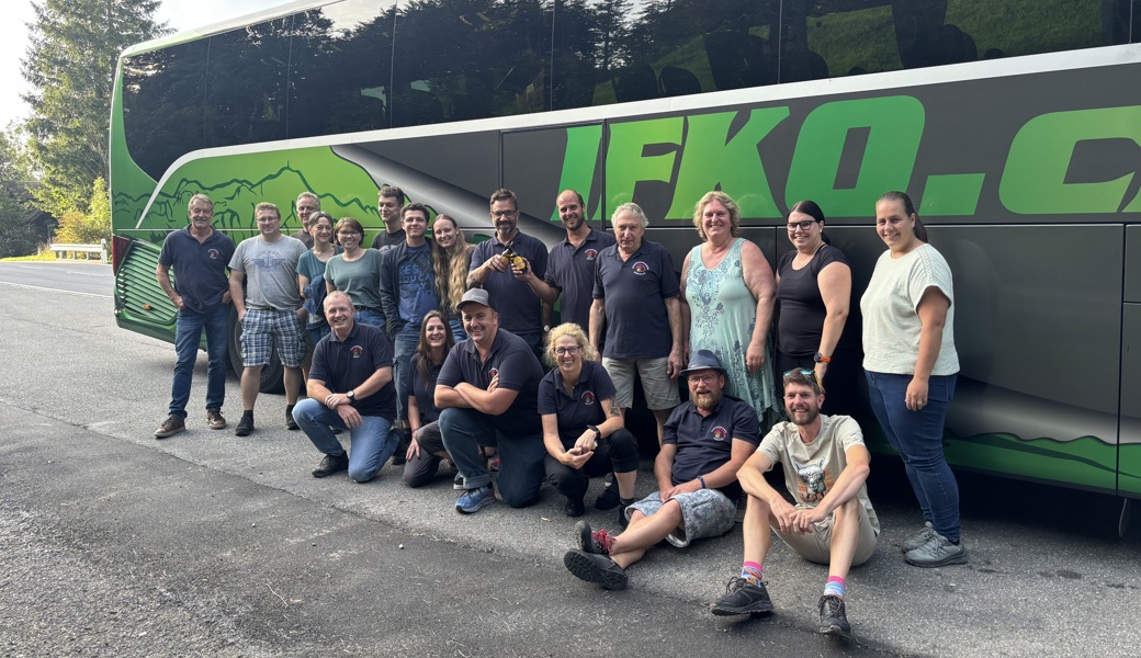 Die Reisegruppe unterwegs im Toggenburg