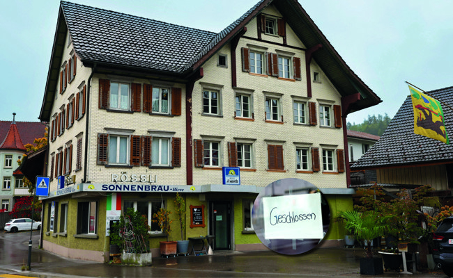 Nach dem «Drei König» schliesst im Dorfkern von Berneck auch die Pizzeria Il Vento