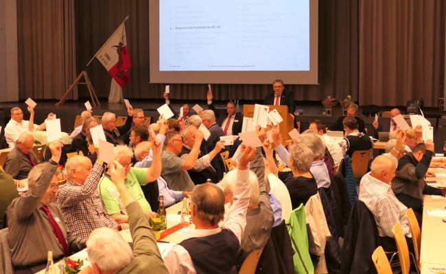 Veteranen wählen einen neuen Kassier in den Vorstand