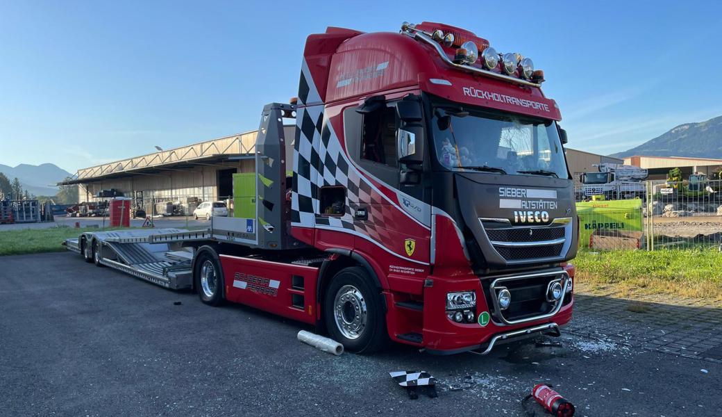 Der Iveco Scuderia Ferrari XP 570, das Flaggschiff des Unternehmens, konnte nicht mehr eingesetzt werden.