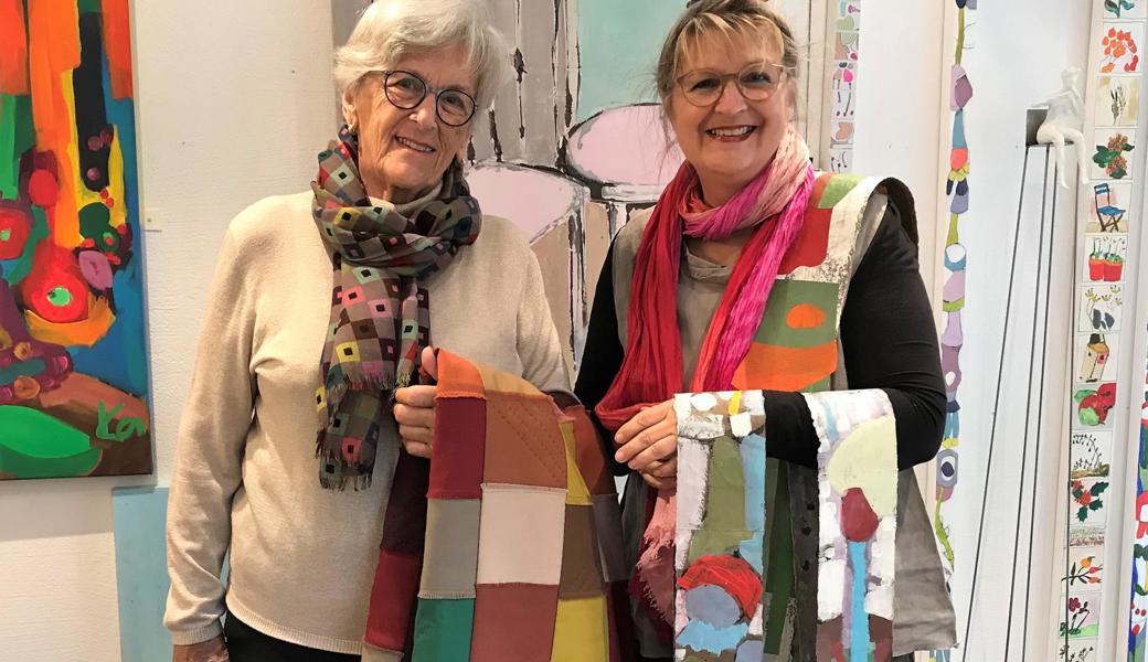 Martha Silvestri (links) und Karin Thür kennen sich seit Langem. Während einer Zufallsbegegnung entschlossen sie sich zu einer gemeinsamen Ausstellung.