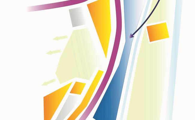 Ein Pfeil in zwei Richtungen weckt Hoffnung