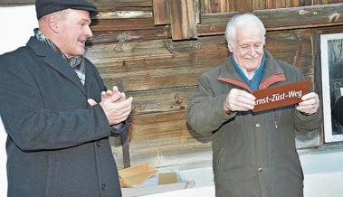 Museumsgründer Ernst Züst mit Weg geehrt