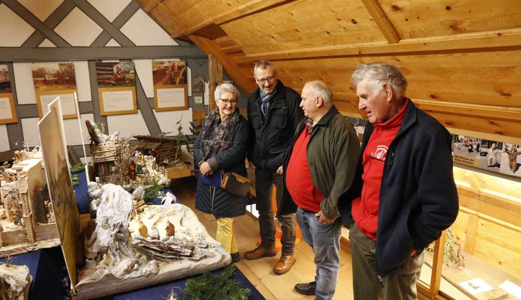 hb-Krippenausstellung Rothus Gemeindemuseum Oberriet, Krippen, Krippenbauer