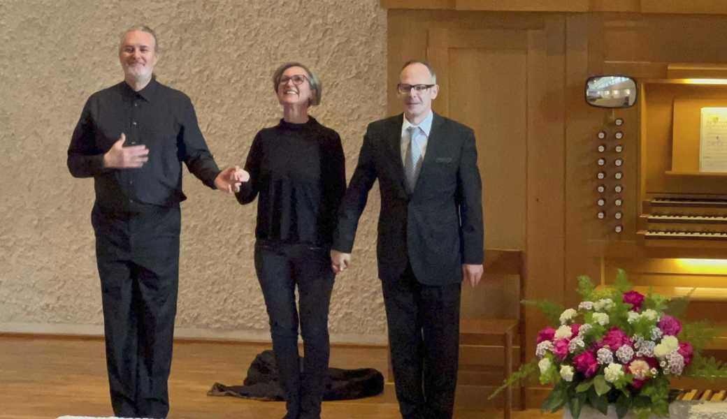 Von links: Christian Büchel, Isabella Fink und Jürgen Natter.