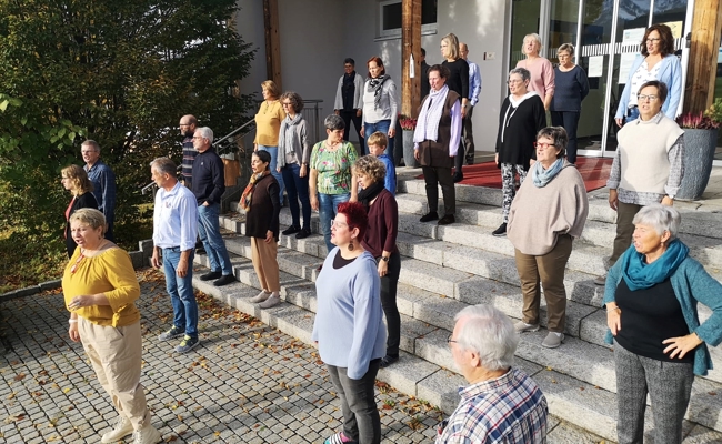 Der Chor über dem Bodensee absolvierte ein Probeweekend