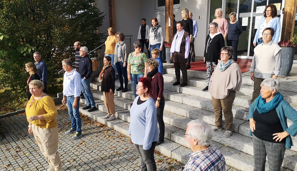 Chor beim Proben