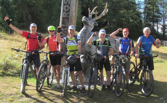 Stammriege Balgach radelt am 13. Alpencross zu sechst bis ins Puschlav