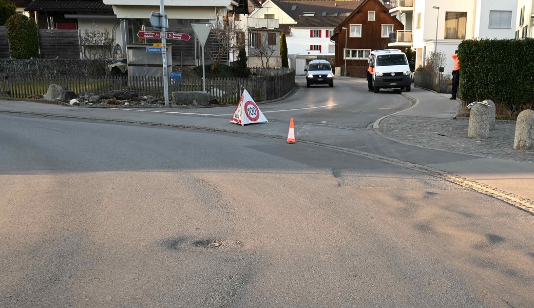 Die Kreuzung, wo der Unfall geschah.