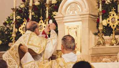 Die Kirche St. Karl Borromäus wurde 18 Jahren nach der Grundsteinlegung geweiht